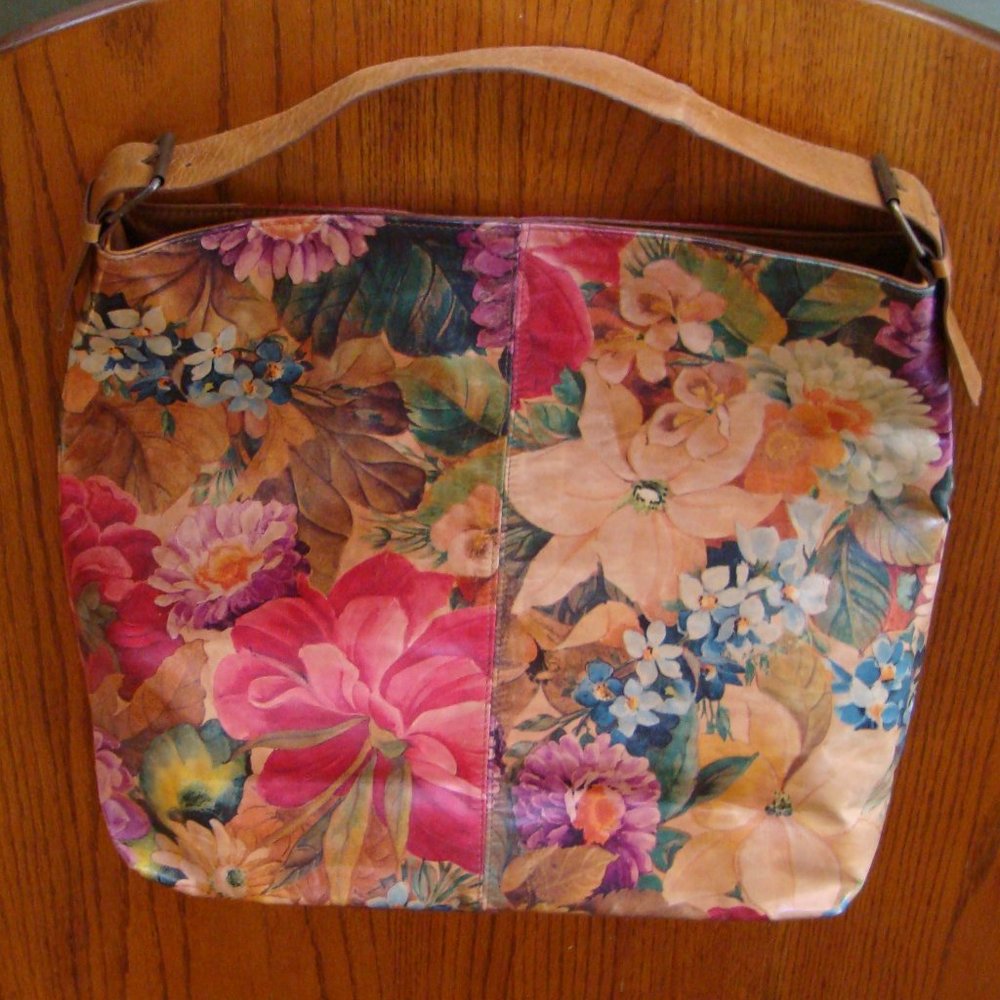 BONN Argentinian Floral Cowhide Leather Tote